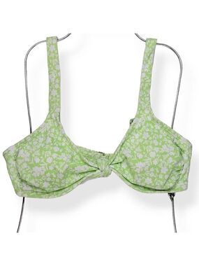 Xhilaration Floral Ribbed Bikini Top XL Jrs. 12-14